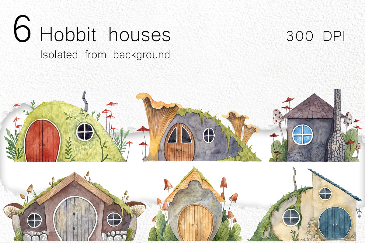Fairy tale houses, a Decorative Illustration by Dashamoony (Photo 2 of 3)