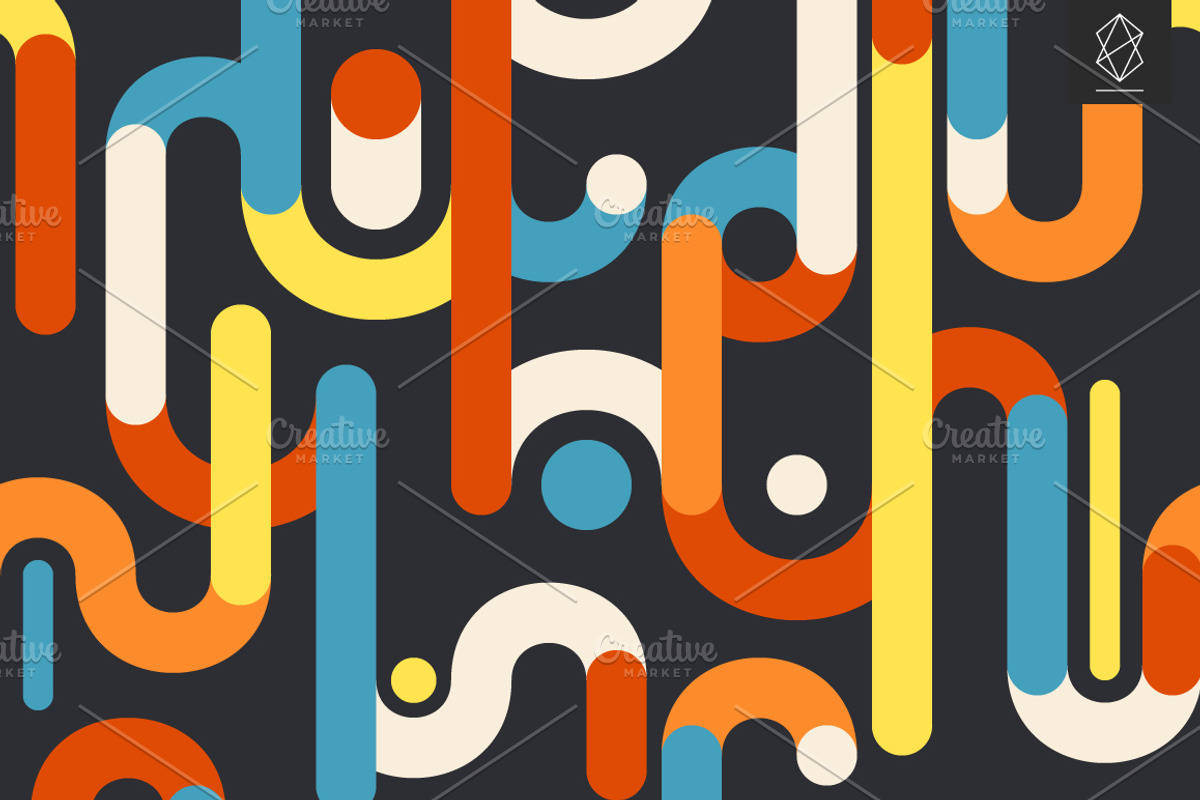 Geometric brevity seamless patterns, a Pattern Graphic by Yury Velikanov (Photo 3 of 11)