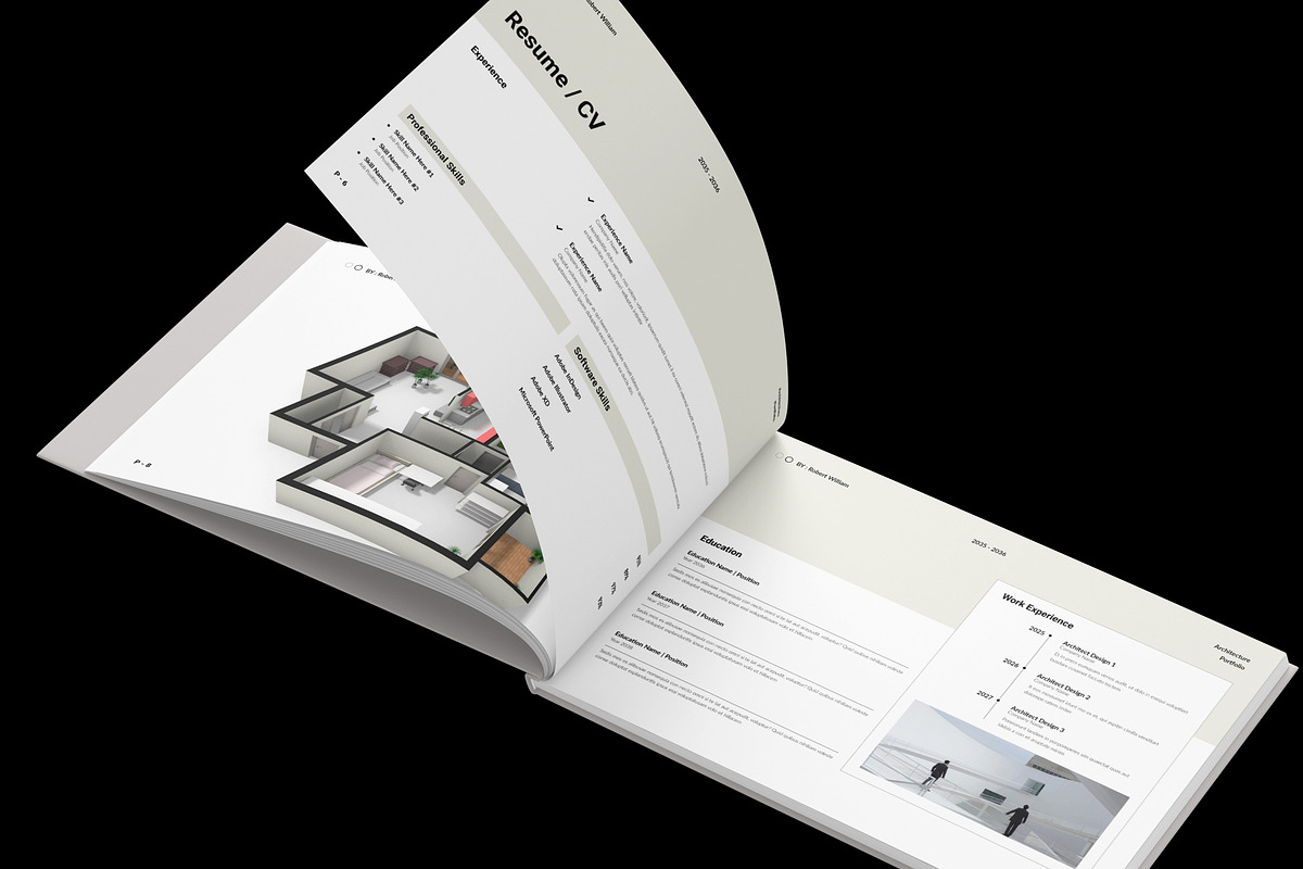 Architecture Portfolio Template, a Brochure Template by NorthPeak (Photo 4 of 17)