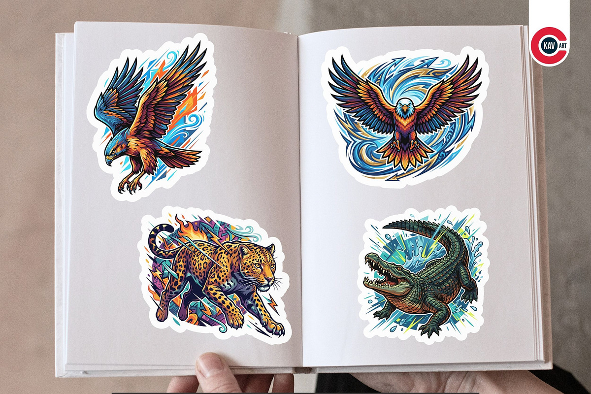 Vibrant Elemental Animal Vector SVGs, an Animal Illustration by C-Kav (Photo 3 of 10)