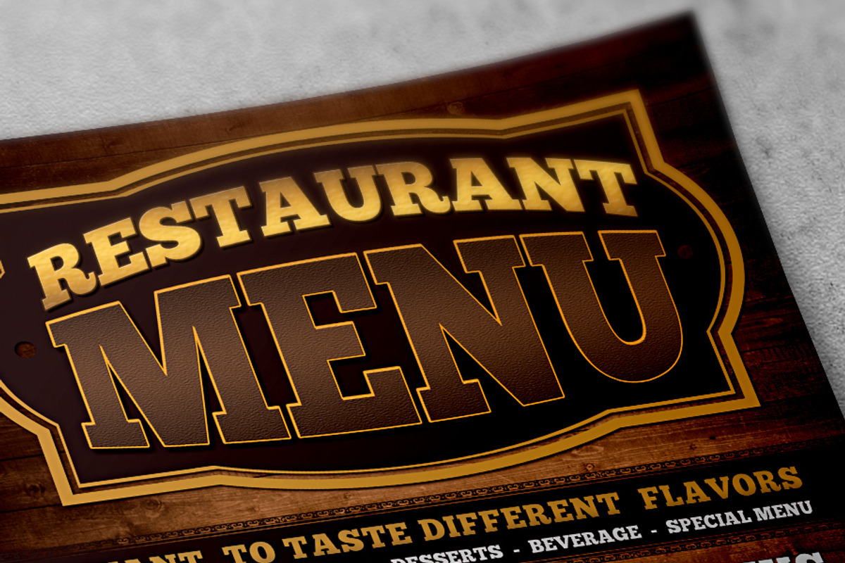 Texas Restaurant Flyer, a Flyer Template by fatihakdemir (Photo 2 of 4)