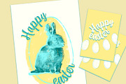 Happy Easter Rabbit Print Set, a Print Template by McLittle Stock (Thumbnail 2 of 3)