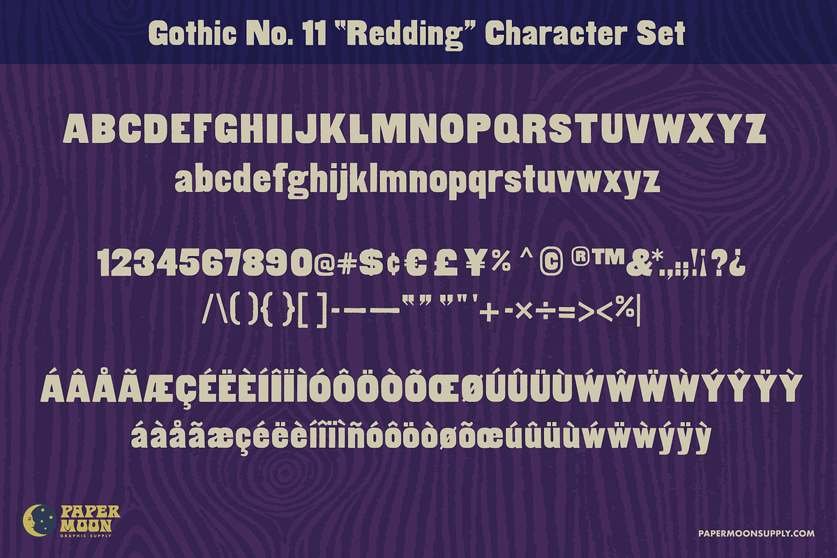 Redding Letterpress Font, a Sans Serif Font by Paper Moon Graphic Supply (Photo 2 of 7)
