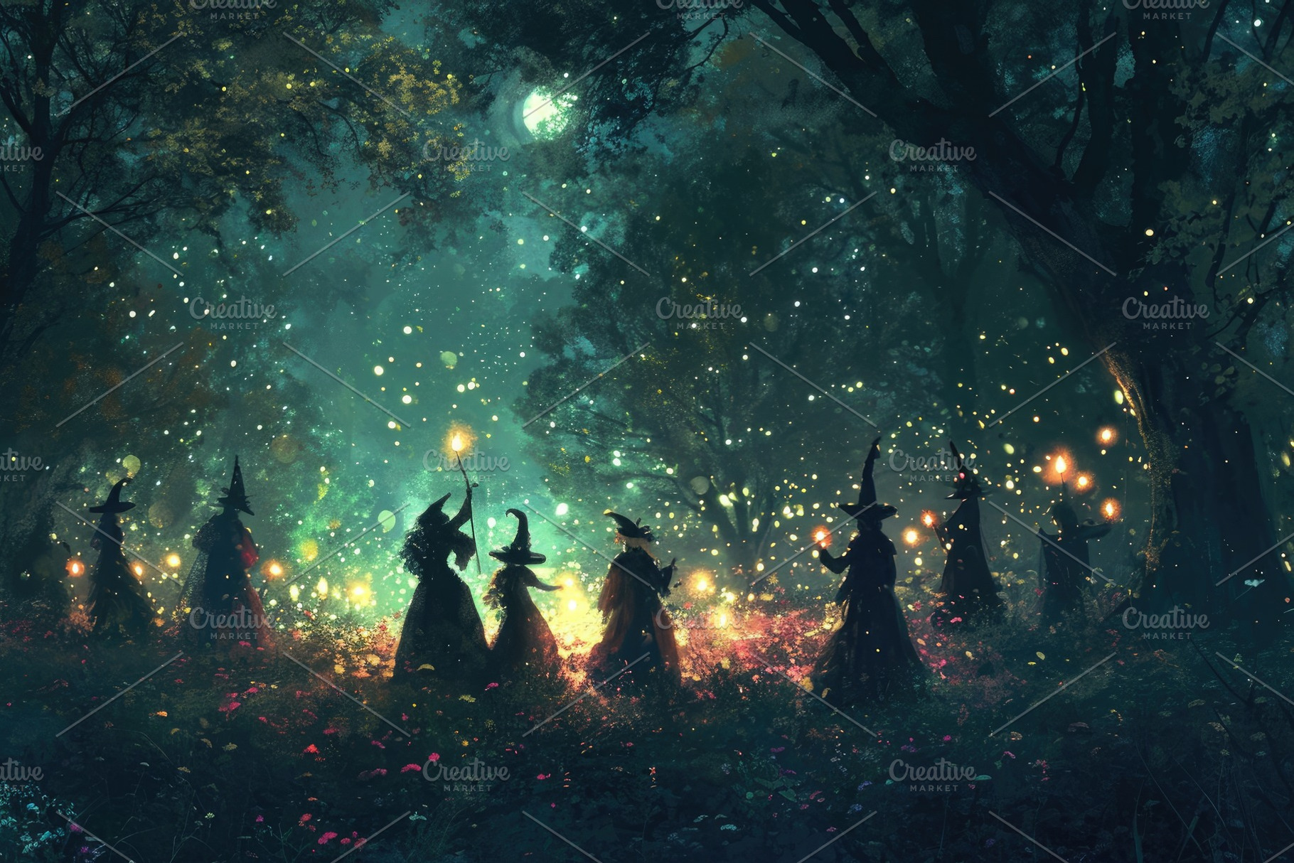 A group of witches wearing dark robe, a Photo by Iftikhar Alam