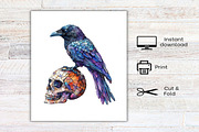 Halloween Stained Glass Clipart, an Illustration by Canvas Craft (Thumbnail 7 of 8)