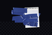 Tape Strips PNG Pack, an Object Graphic by BORT GRAPHIC (Thumbnail 5 of 9)