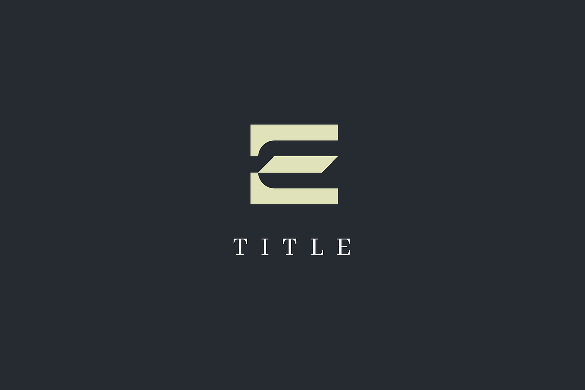 Gold Luxury E Monogram Logo, a Branding & Logo Template by baqoos