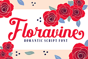 Floravine Romantic Script Font, a Script Font by PutraCetol Studio (Thumbnail 1 of 5)