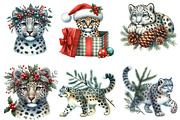 Christmas Leopard Clipart, an Illustration by Designworld (Thumbnail 3 of 5)