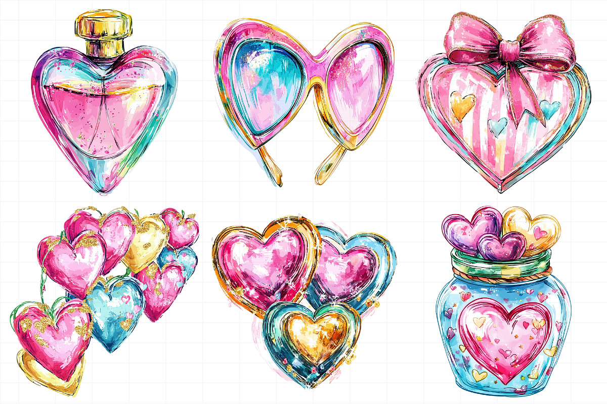 Valentine Day Glitter Clipart, an Illustration by Daily.Designs (Photo 8 of 8)