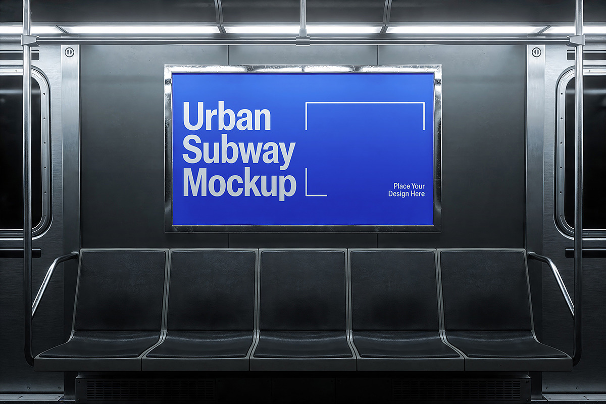 Urban Subway Billboard Mockup, an Advertising Mockup by Pitchlook.Studio (Photo 4 of 4)
