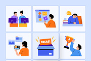 Work Illustration Art Set, a Work Illustration by Brickclay (Thumbnail 8 of 9)
