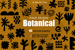 Modern Botanical Clip Art Collection