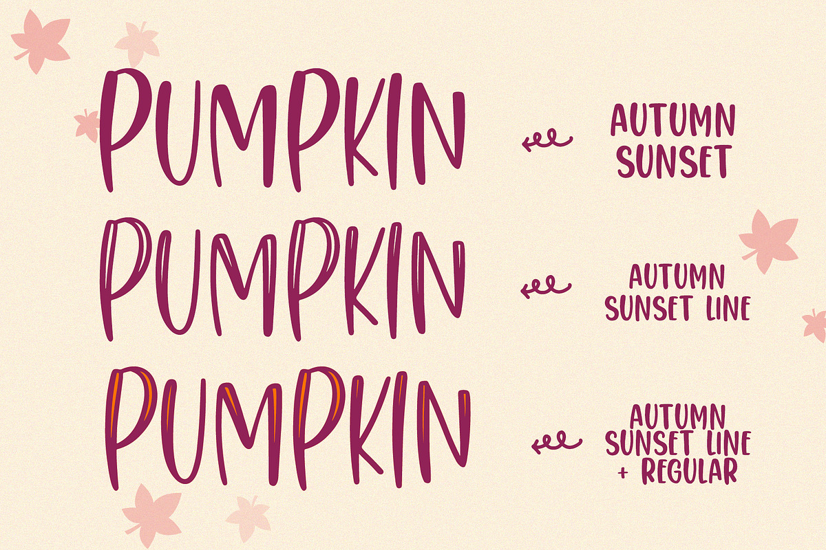Autumn Sunset, a Sans Serif Font by Dm Studio (Photo 2 of 7)