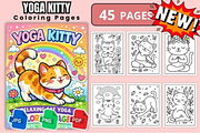 Yoga Kitty Coloring Pages, an Animal Illustration by Ink Gallery (Thumbnail 2 of 3)