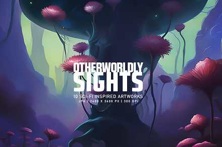 Otherworldly Sights, a Decorative Illustration by Digital Art Creations