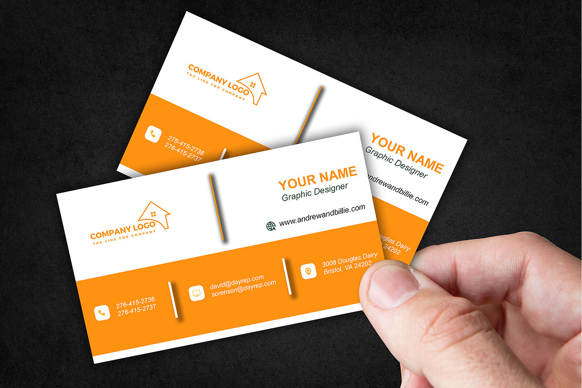 Modern Real Estate Card PSD preview 4
