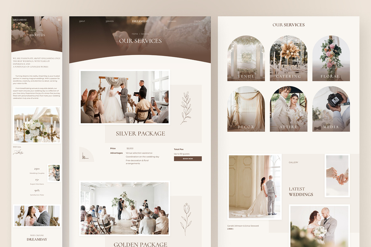 DreamDay - Wedding Planner Framer, a Websites & App Template by peterdraw (Photo 4 of 5)