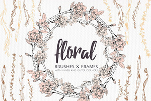 Patterned vector brushes "Sprigs"