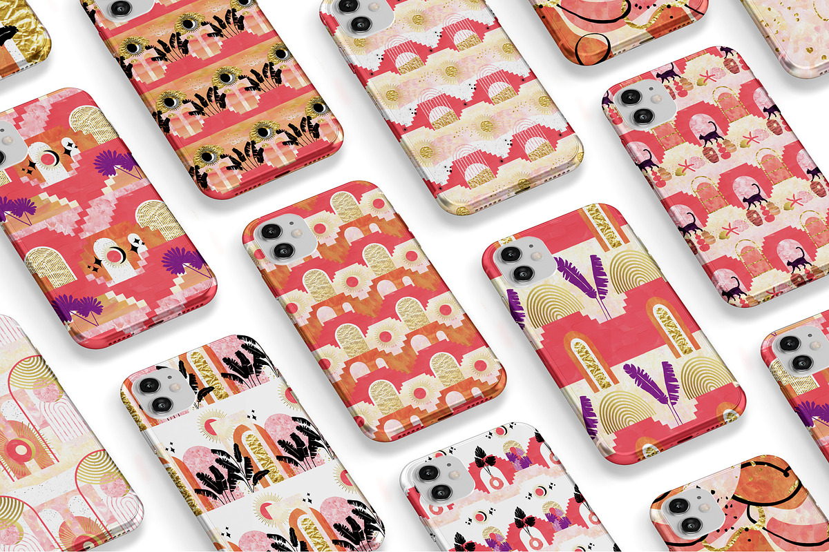 Mystical city. Tropical patterns, a Pattern Graphic by Julie&Taily (Photo 7 of 12)