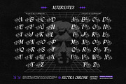 Sectra Chrome Typeface, a Blackletter Font by alit design (Thumbnail 9 of 17)
