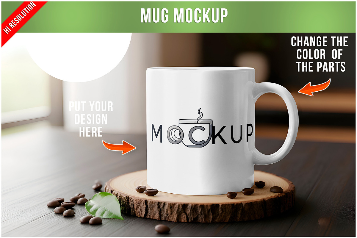 Mug Mockup PSD, a Product Mockup by Bruno's Shop (Photo 1 of 4)