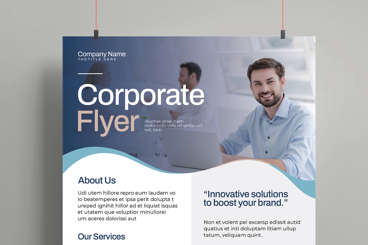 Corporate Flyer Template, a Flyer Template by MightyDesign (Photo 2 of 8)