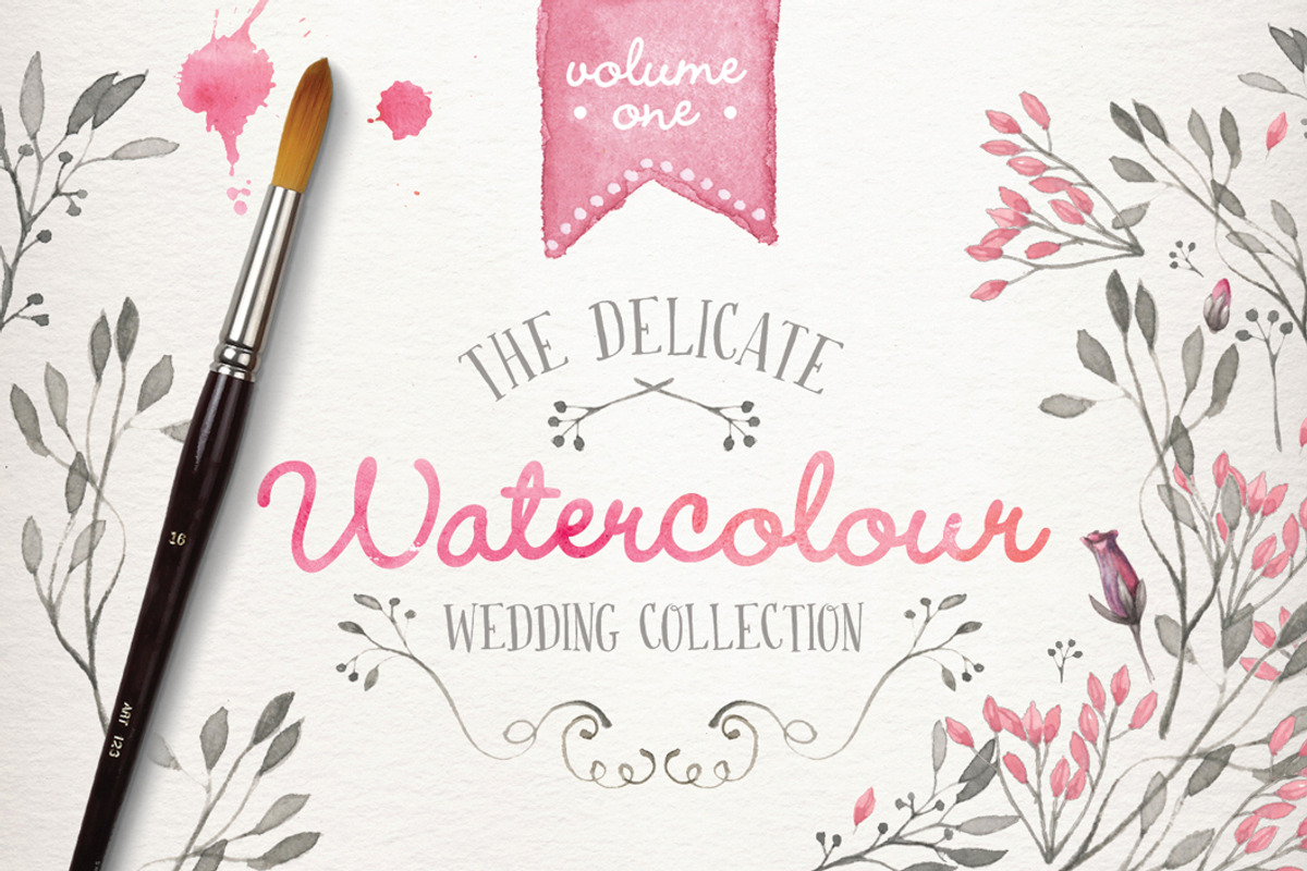 Watercolor wedding collection vol 1, an Illustration by Lisa Glanz (Photo 1 of 5)