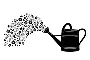 Floral Watering Can Design Bundle, an Illustration by Gaye Art (Thumbnail 23 of 31)