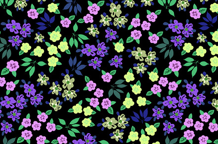 Lavender Delicate Drawn Floral