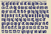 Misleading Challenge Font, a Sans Serif Font by 177Studio (Thumbnail 8 of 8)