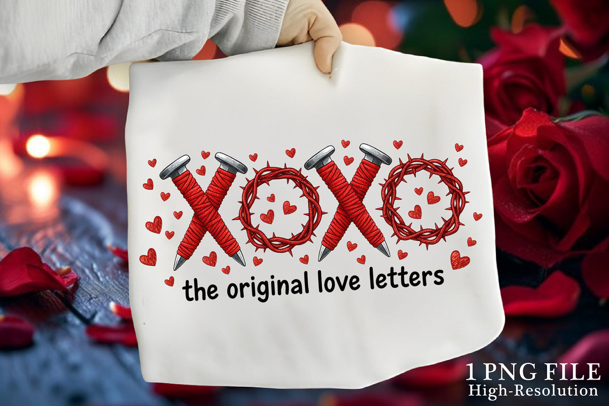 Faux Yarn Xoxo The Original Love PNG, an Illustration by Canvas Craft (Photo 1 of 7)