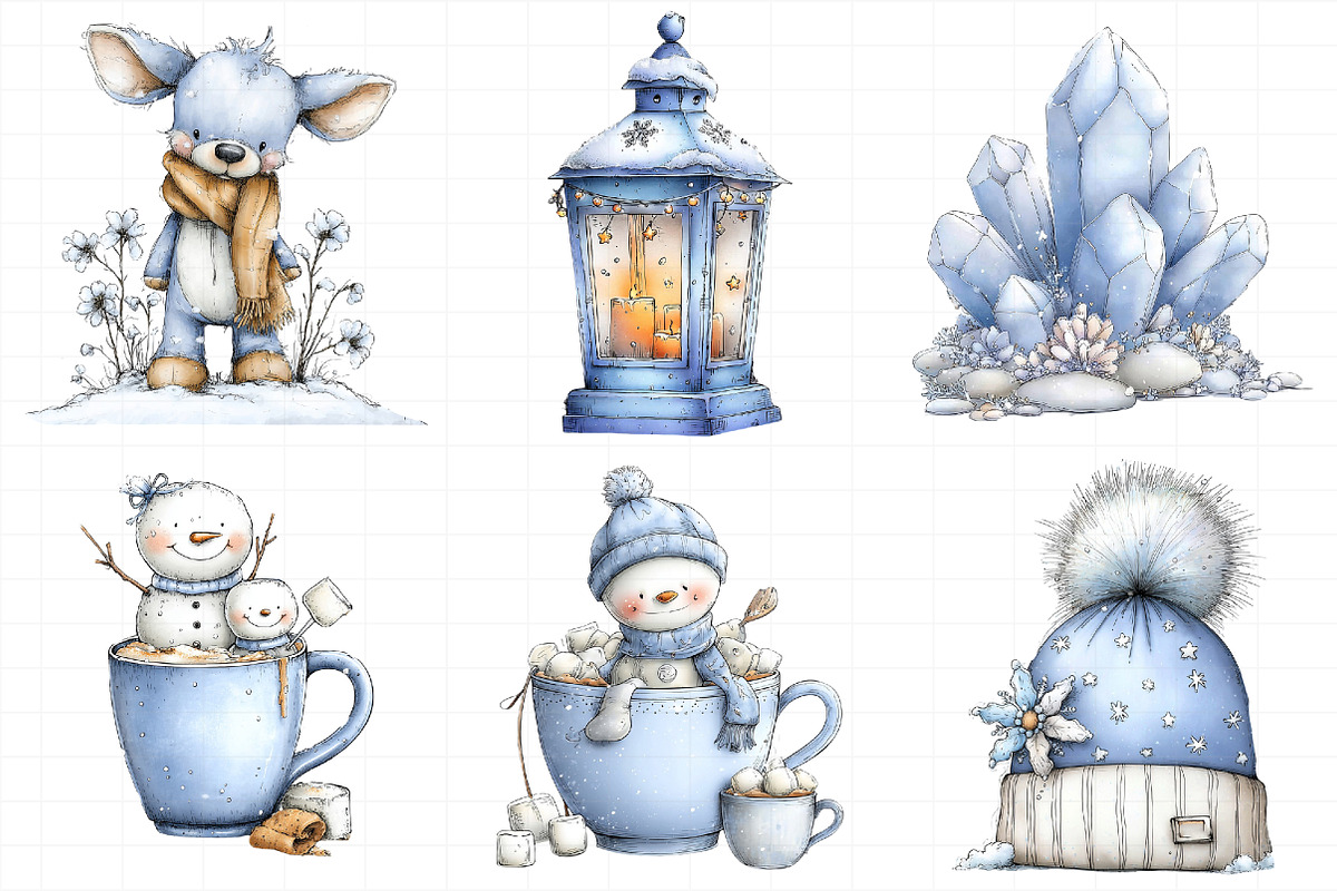 Whimsical Winter Clipart, an Illustration by Daily.Designs (Photo 4 of 5)
