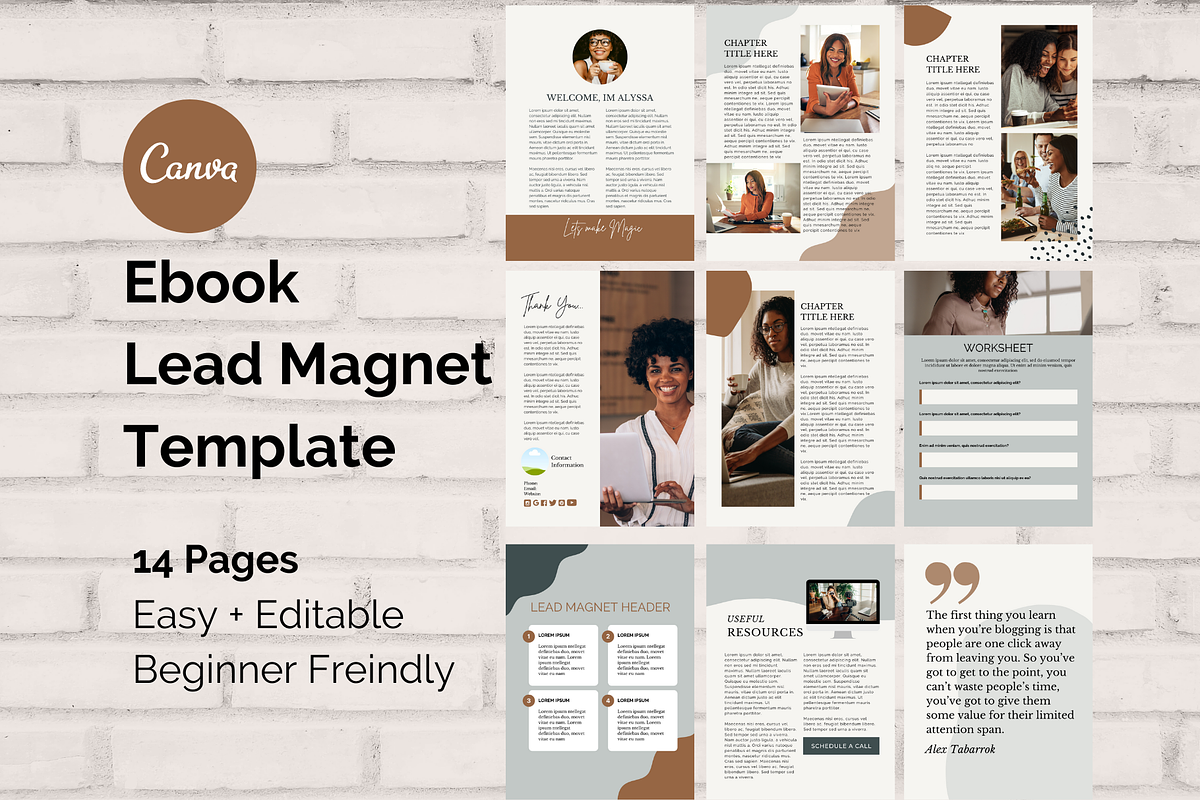 Lead Magnet eBook Template 14 Pages, a Magazine Template by Social Assumptions (Photo 1 of 13)