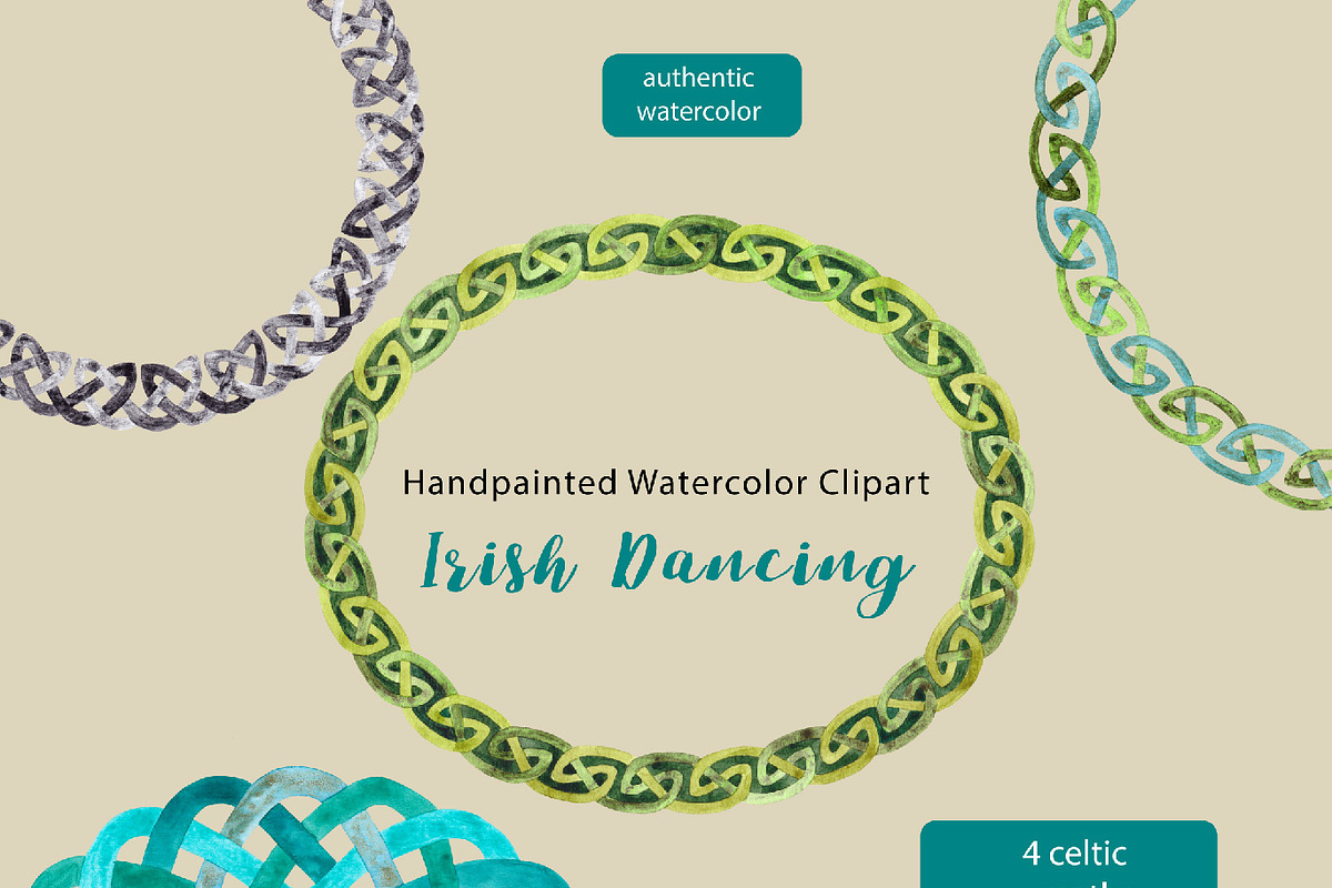 Irish Dancing Watercolor Graphics, an Illustration by LittleAcornGraphics (Photo 5 of 9)