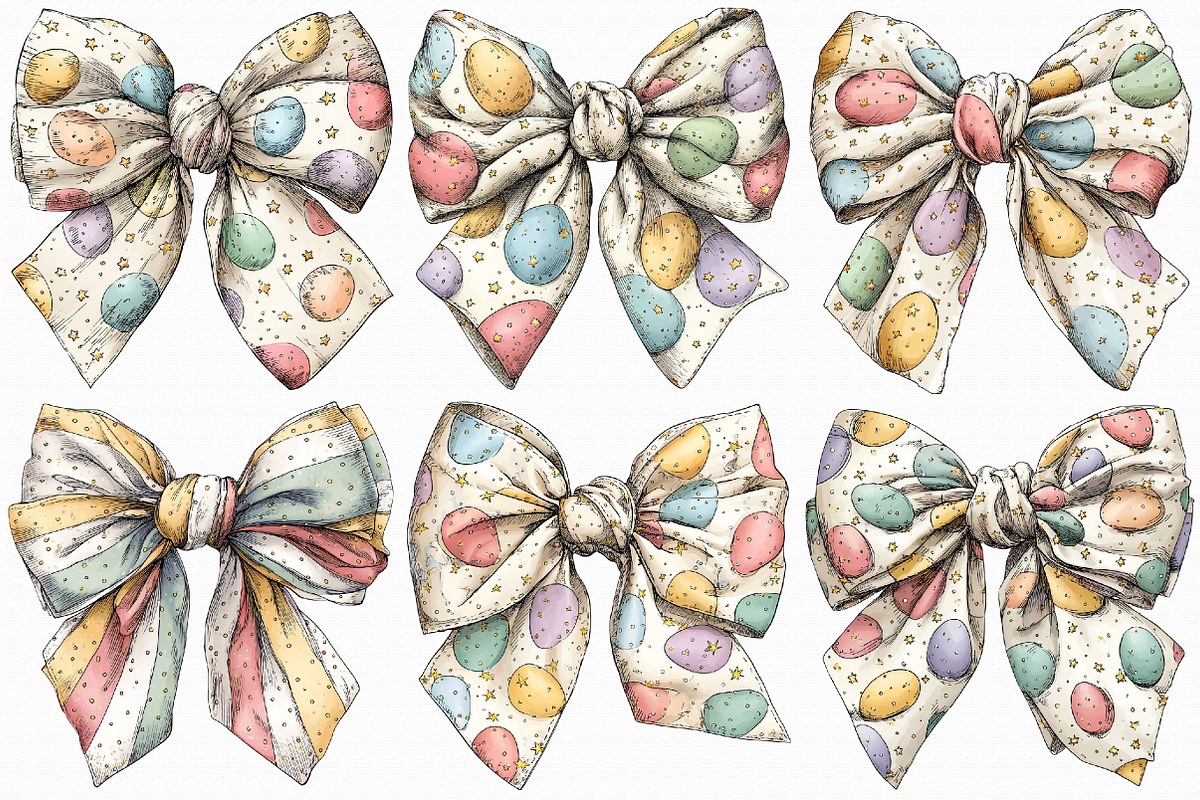 Easter Bow Clipart Bundle, an Illustration by Libby Wishes (Photo 6 of 7)