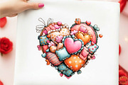 Watercolor Valentine Clipart, an Illustration by designcity5 (Thumbnail 4 of 5)