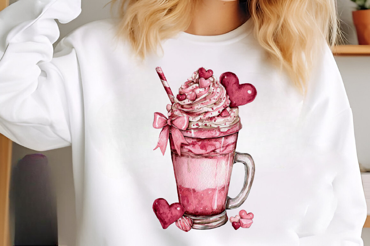 Valentines Day Coffee Cup Clipart, an Illustration by SinaCreation (Photo 6 of 11)