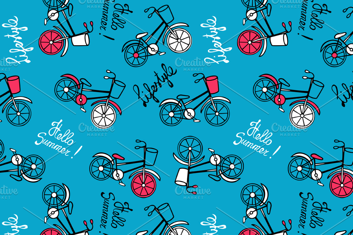 6 transport seamless pattern, a Pattern Graphic by EvgeniaV (Photo 2 of 7)