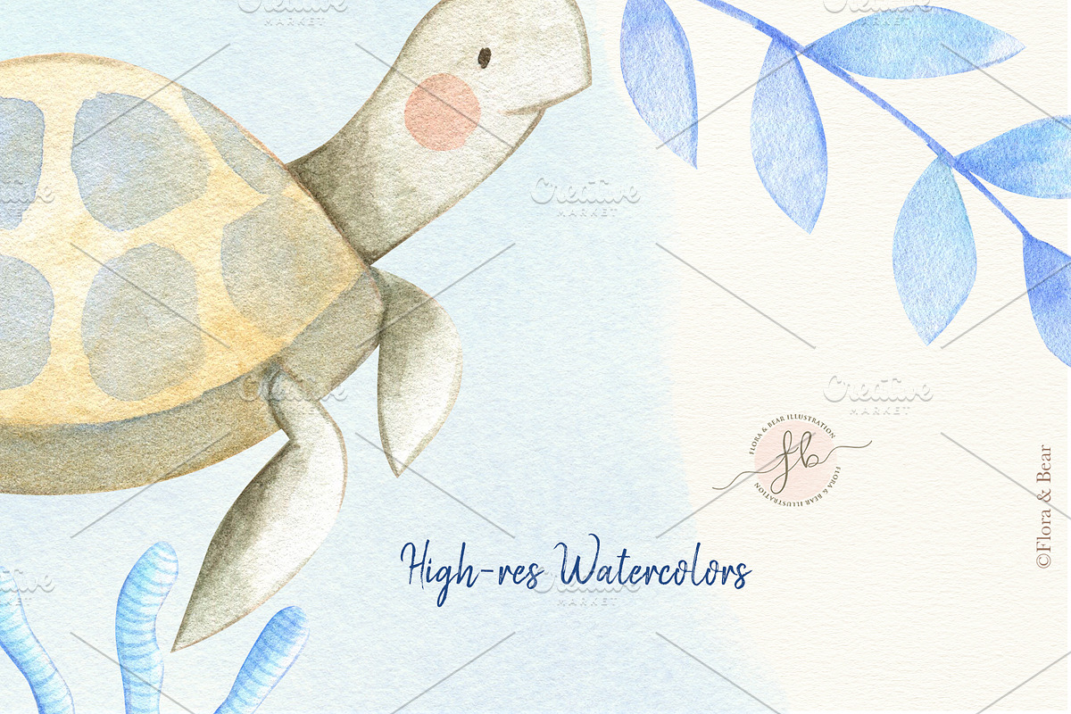 Under the Sea, an Animal Illustration by Flora+Bear (Photo 3 of 4)