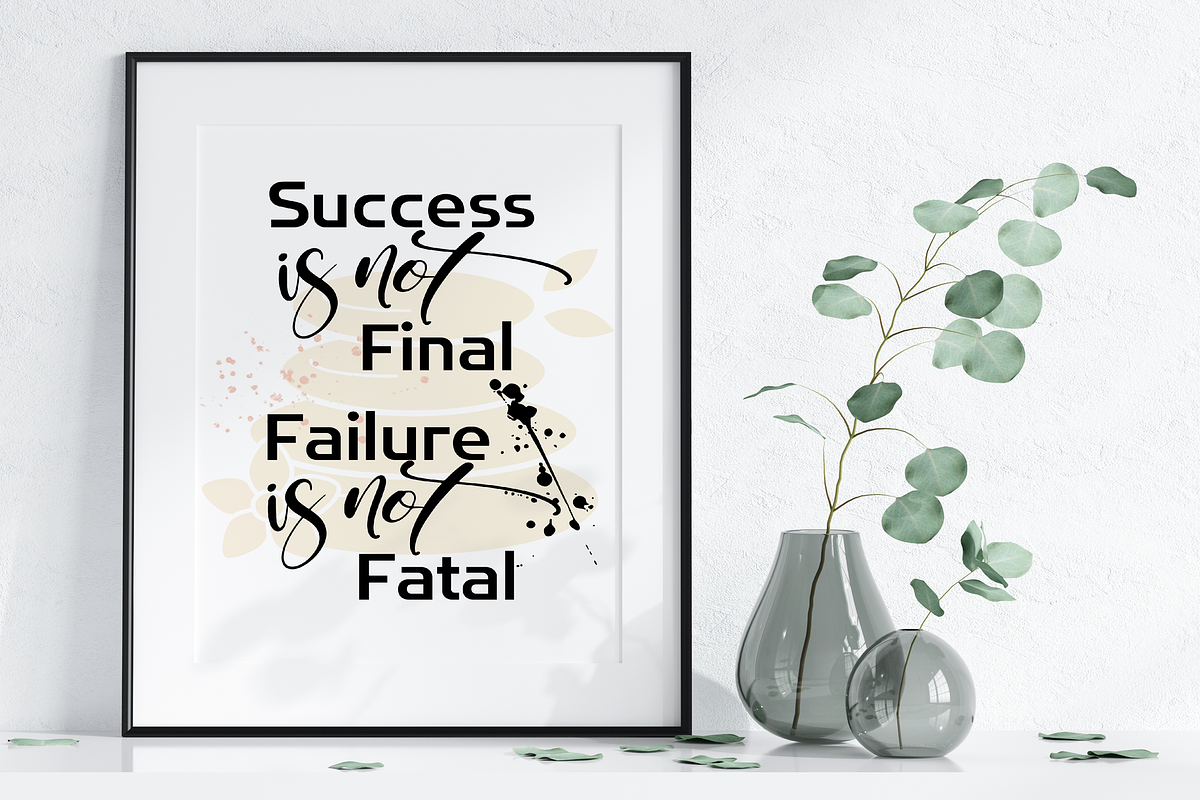 success printable wall art quote, a Poster Template by Digiteve (Photo 2 of 6)
