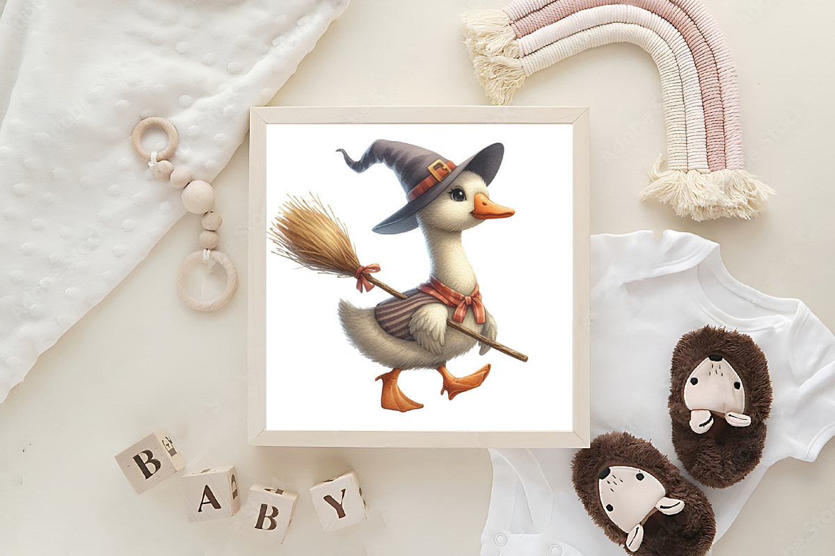 Funny Halloween Silly Goose Clipart, an Illustration by CraftArtStudio (Photo 6 of 6)