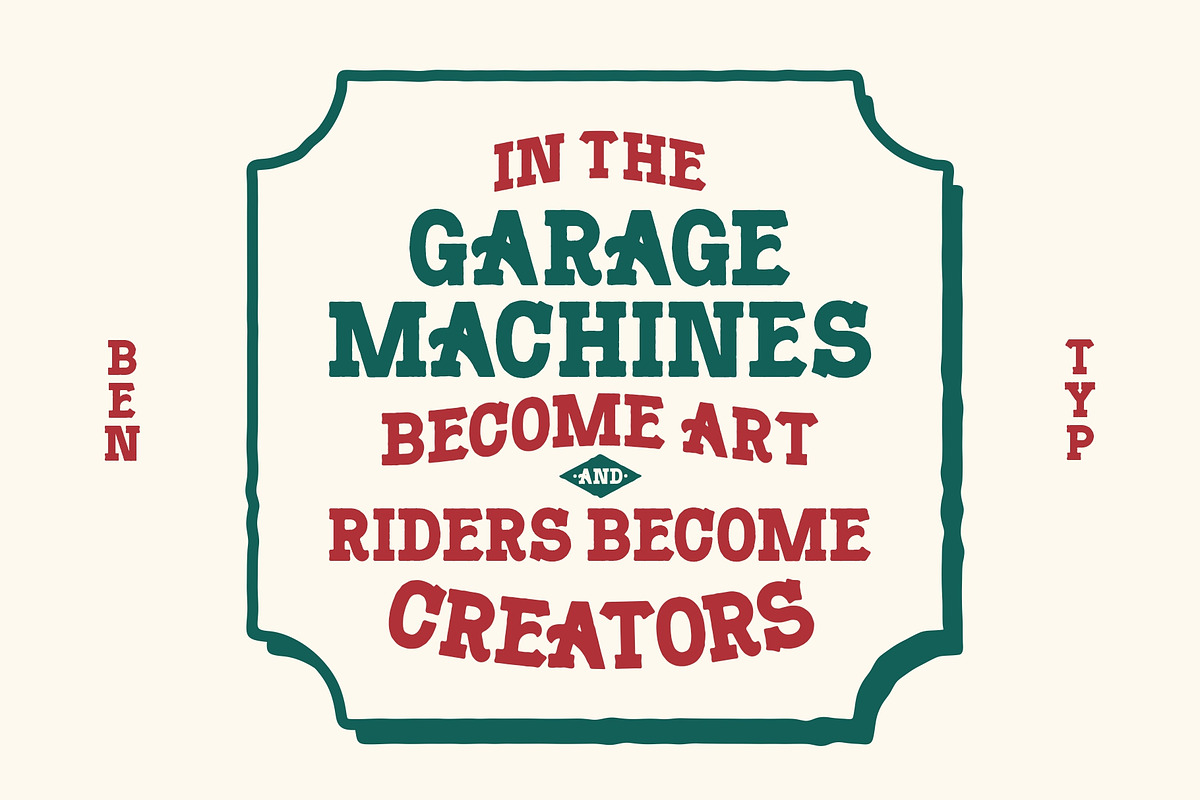 Gonlane - Vintage Slab Display, a Slab Serif Font by Bentype Studio (Photo 3 of 6)