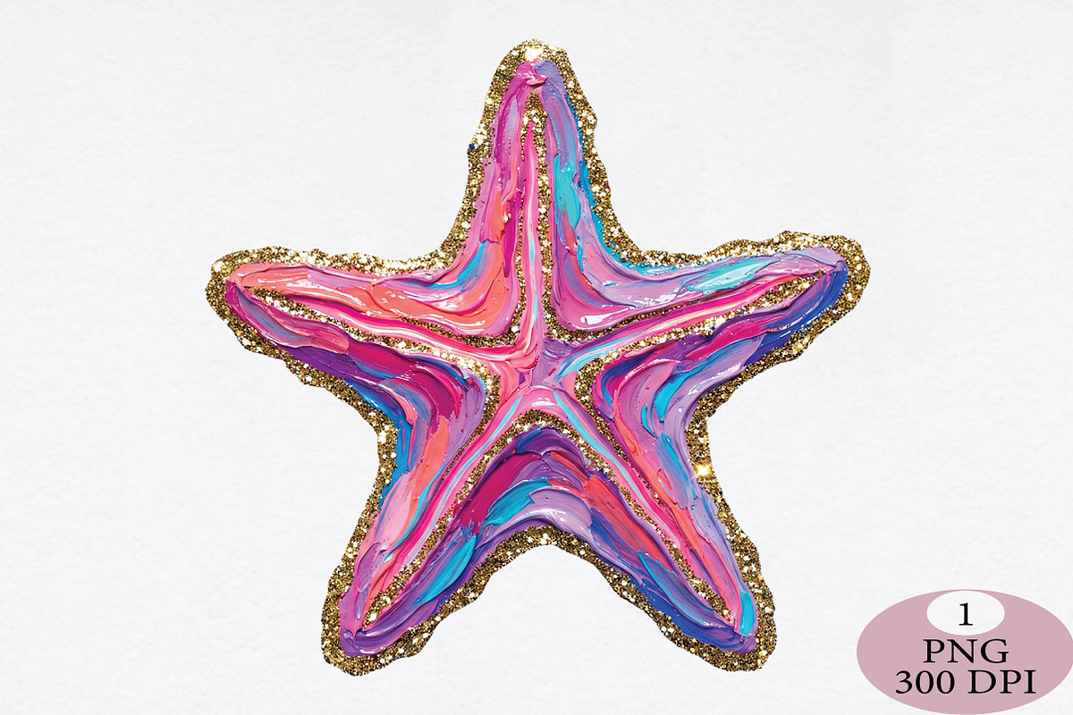 Coquette Summer Starfish Png, an Illustration by Daily.Designs (Photo 1 of 5)