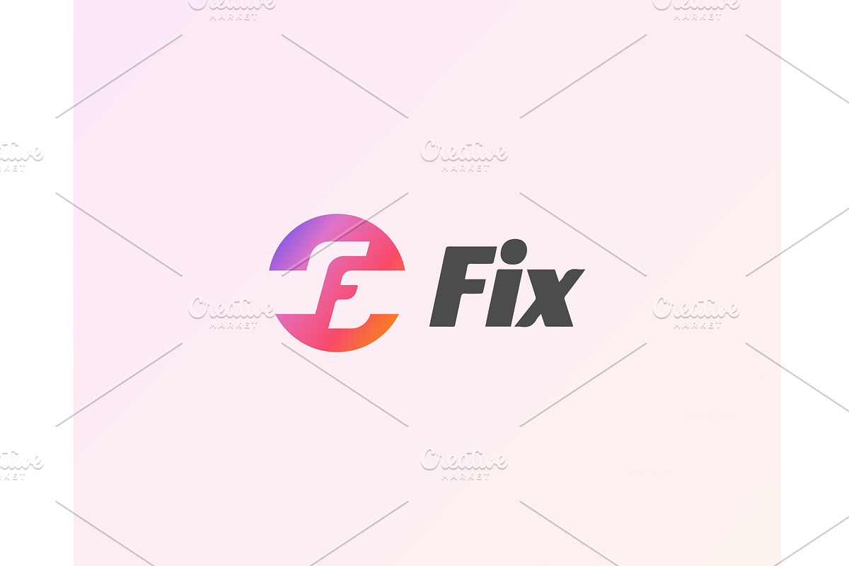 Abstract letter F gradient logo, an Illustration by Bureau