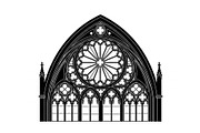 Gothic Church Window Frame Bundle, an Illustration by jahid234 (Thumbnail 25 of 31)