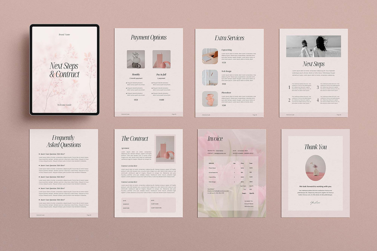 Client Welcome Packet Canva Template, a Magazine Template by Sierra Creative Studio (Photo 8 of 12)