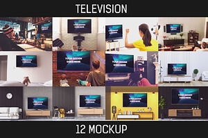 12 TV Display Mockup #2