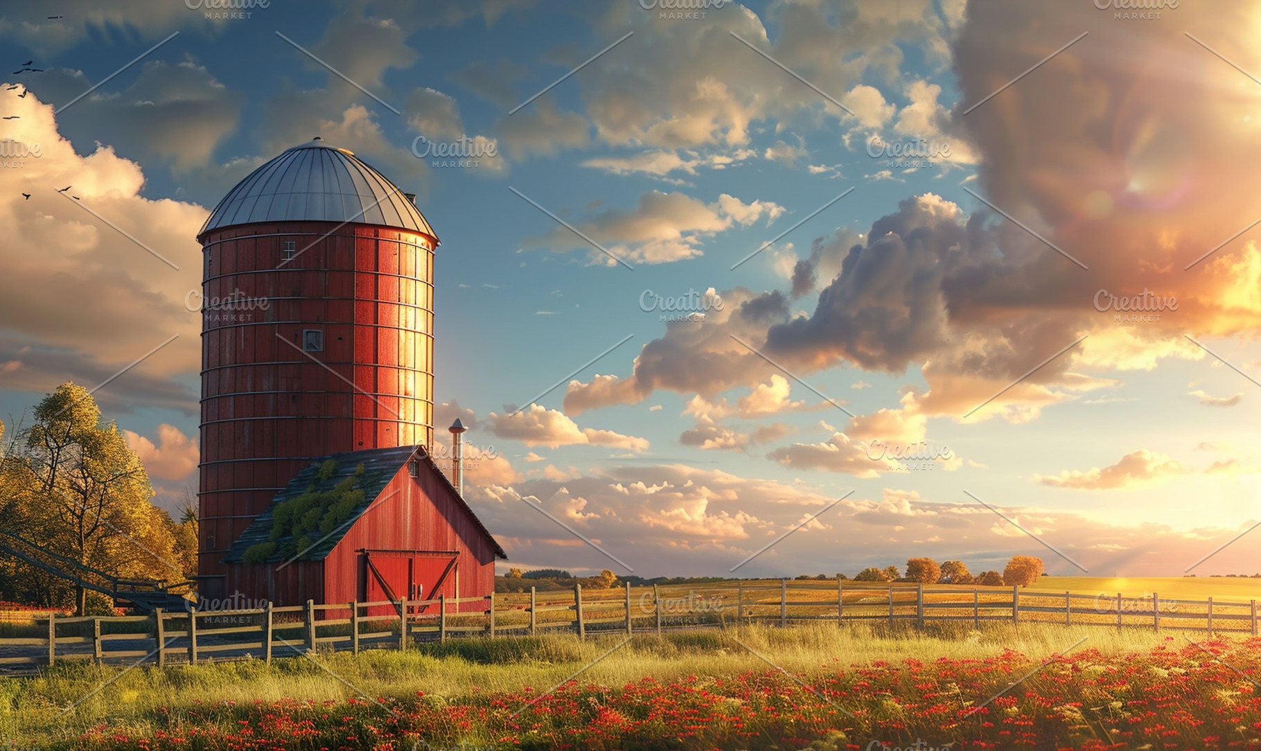 Spacious farm barn house with hay ba, a Background Photo by Maylianaw28