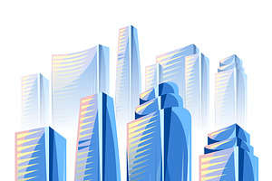 City Skyscrapers Backgrounds.